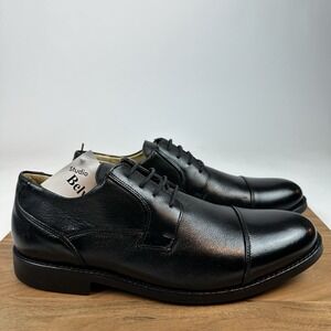New Mens Belvedere Duke‎ Cap Toe Oxfords Leather Black Dress Shoes Size 11.5 D